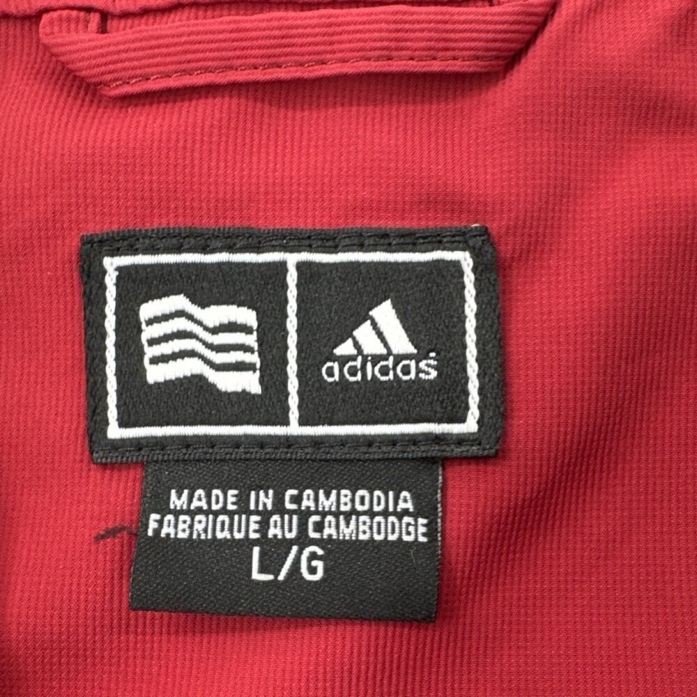 Adidas Windbreaker Vest Mens Large 1/4 Zip Pullover Golf Climaproof Mesh Lined - Picture 3 of 15